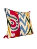 Picture of PATCHWORK SILK IKAT VELVET  PILLOW