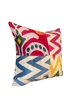 Picture of PATCHWORK SILK IKAT VELVET  PILLOW