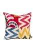 Picture of PATCHWORK SILK IKAT VELVET  PILLOW