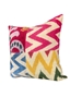 Picture of PATCHWORK SILK IKAT VELVET  PILLOW