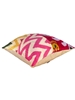 Picture of PATCHWORK SILK IKAT VELVET  PILLOW